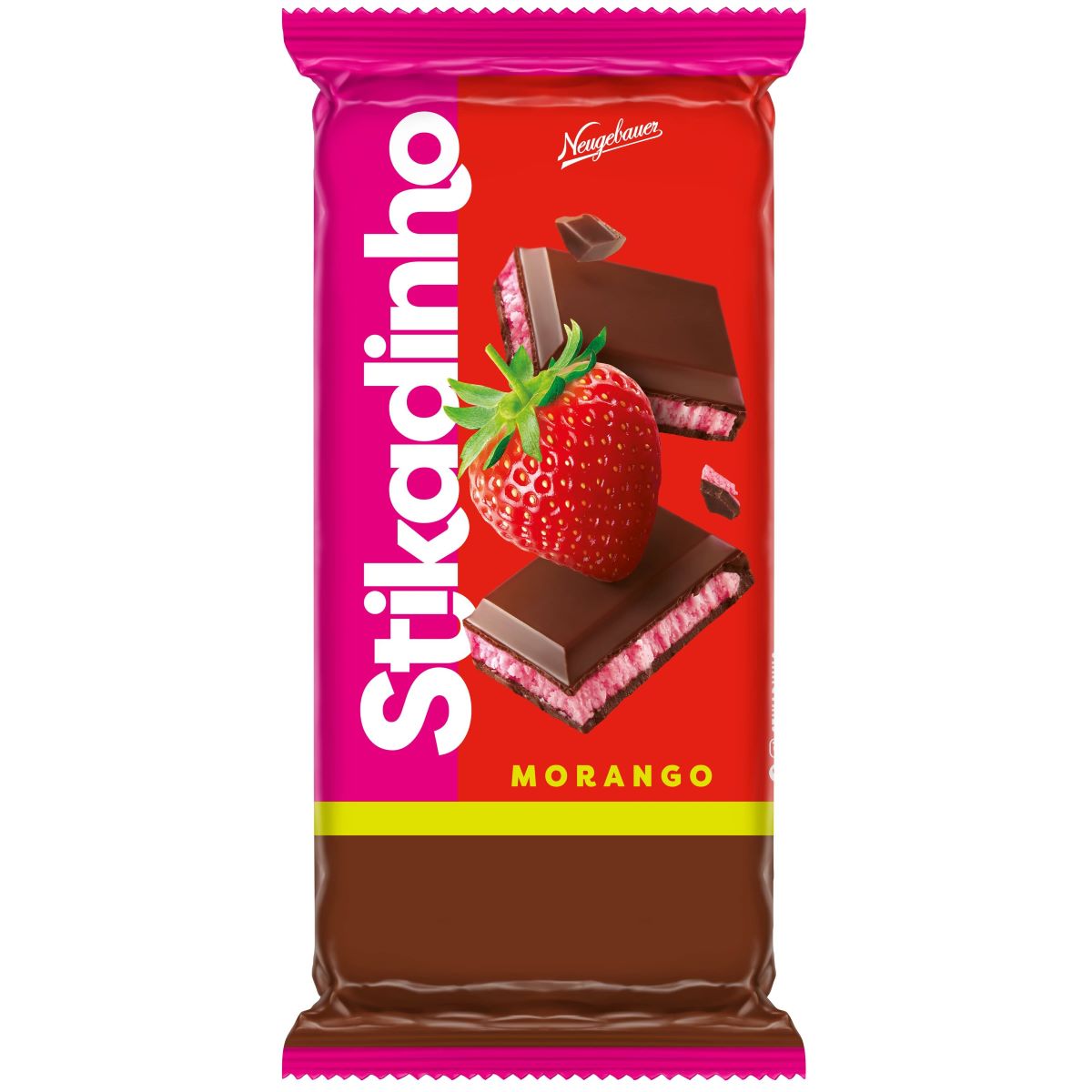 Chocolate Ao Leite Sabor Morango Stikadinho Neugebauer 70 g