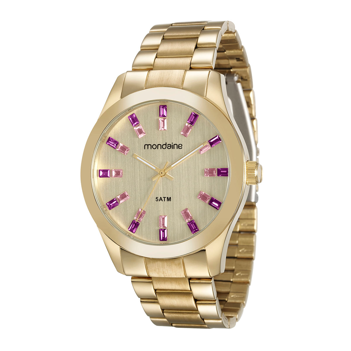 Relógio Mondaine Feminino Dourado Analógico 78663LPMVDA2