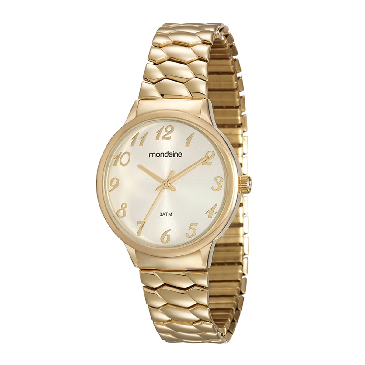 Relógio Mondaine Feminino Dourado Analógico 83313LPMGDE2