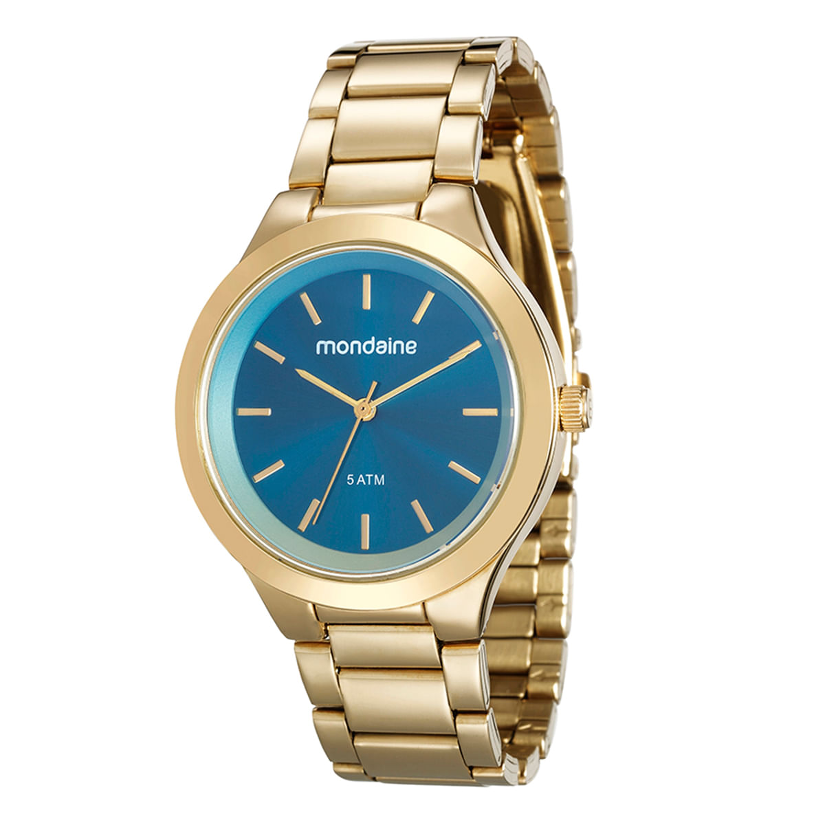 Relógio Mondaine Feminino Dourado Analógico 76562LPMGDE3