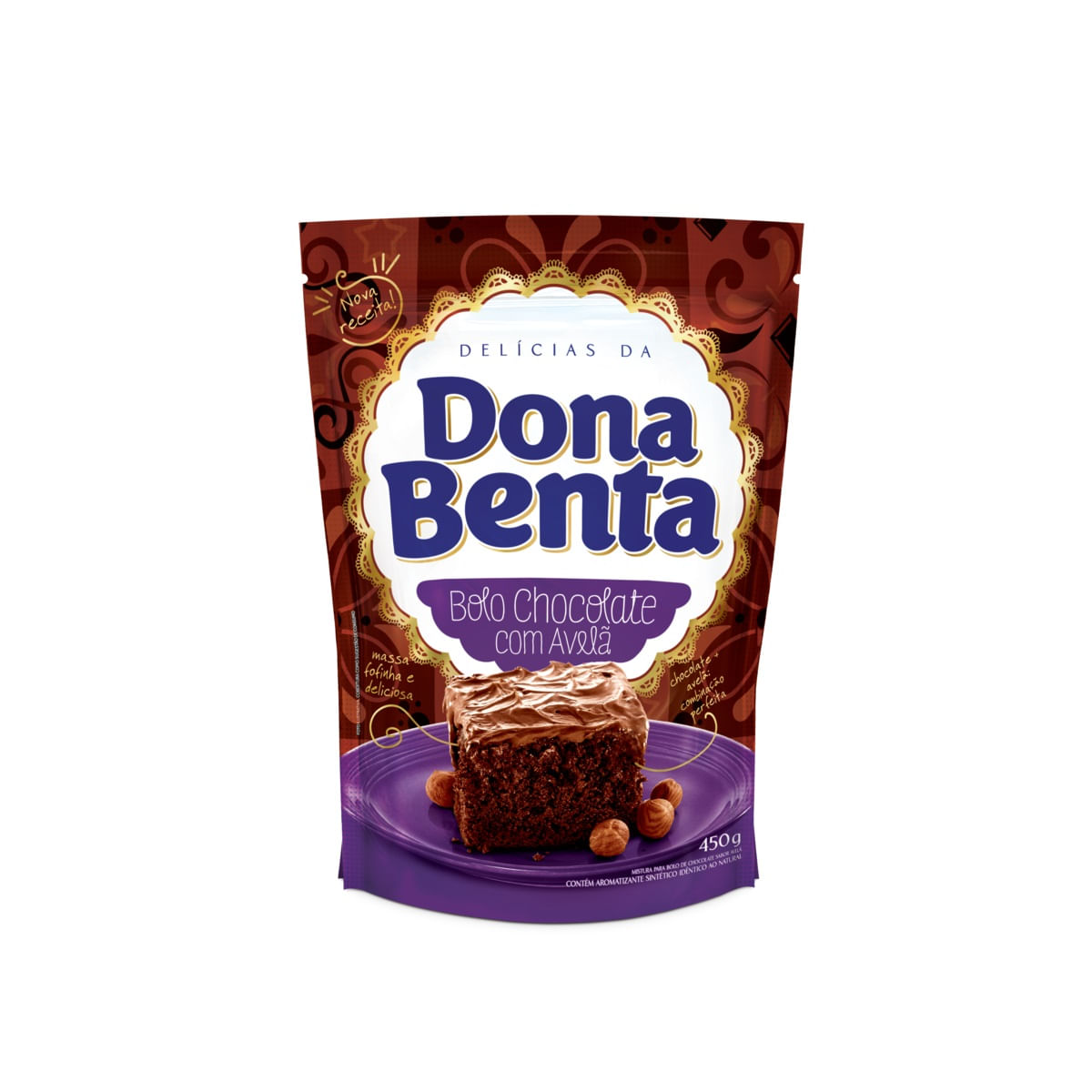 Mistura para Bolo Sabor Chocolate com Avelã Dona Benta 450g