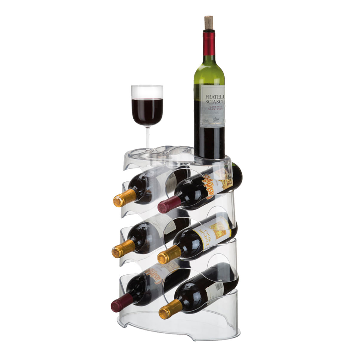 Suporte para Vinho Capacidade para 6 Garrafas Arthi 5023