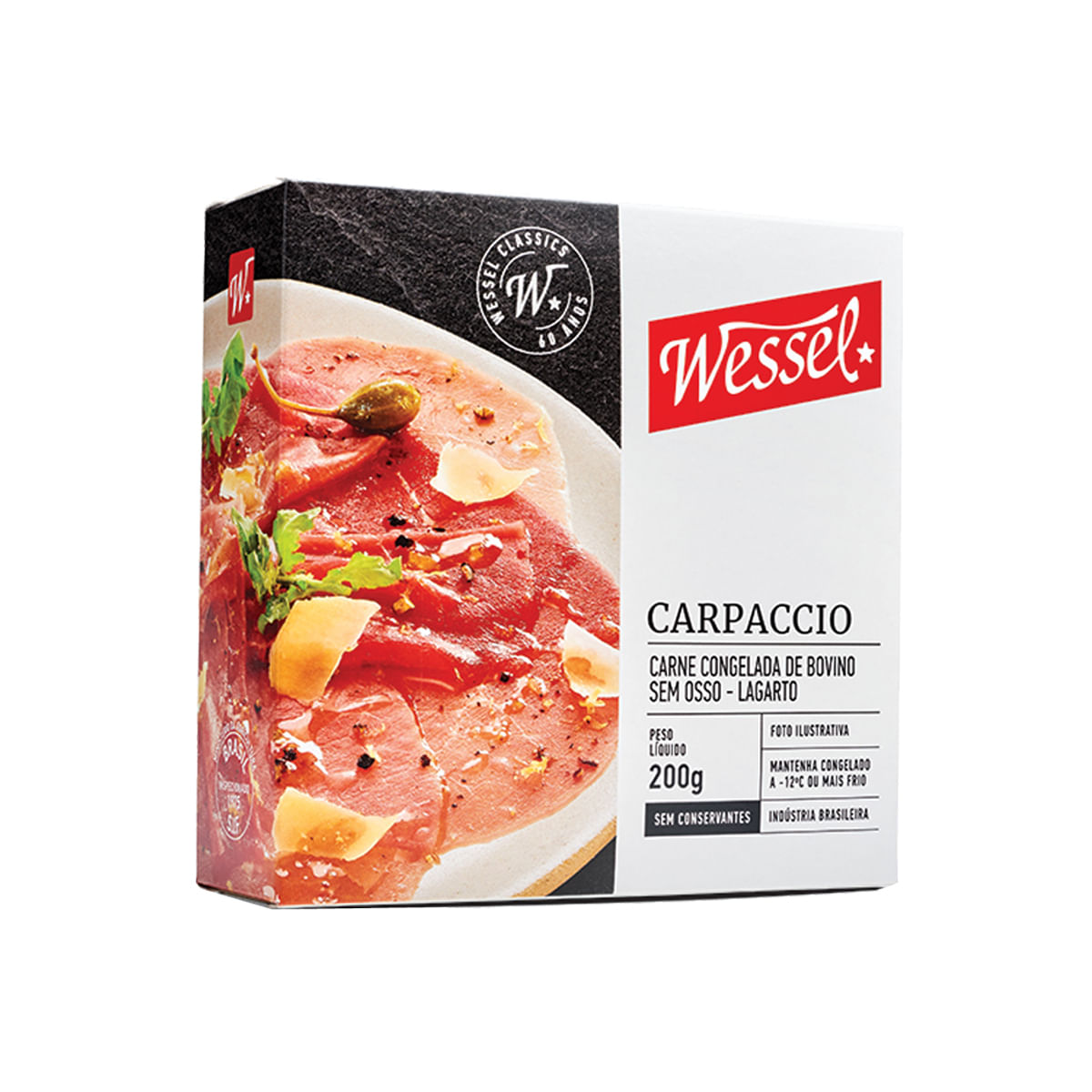 Carpaccio de Lagarto Congelado Wessel 200g