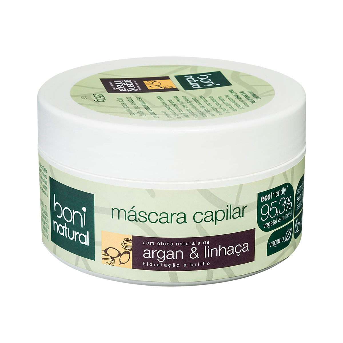 Máscara de Tratamento Boni Natural Argan e Linhaça 250g