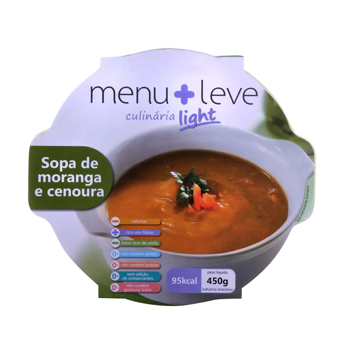 Sopa de Moranga e Cenoura Menu Mais Leve Light 450g