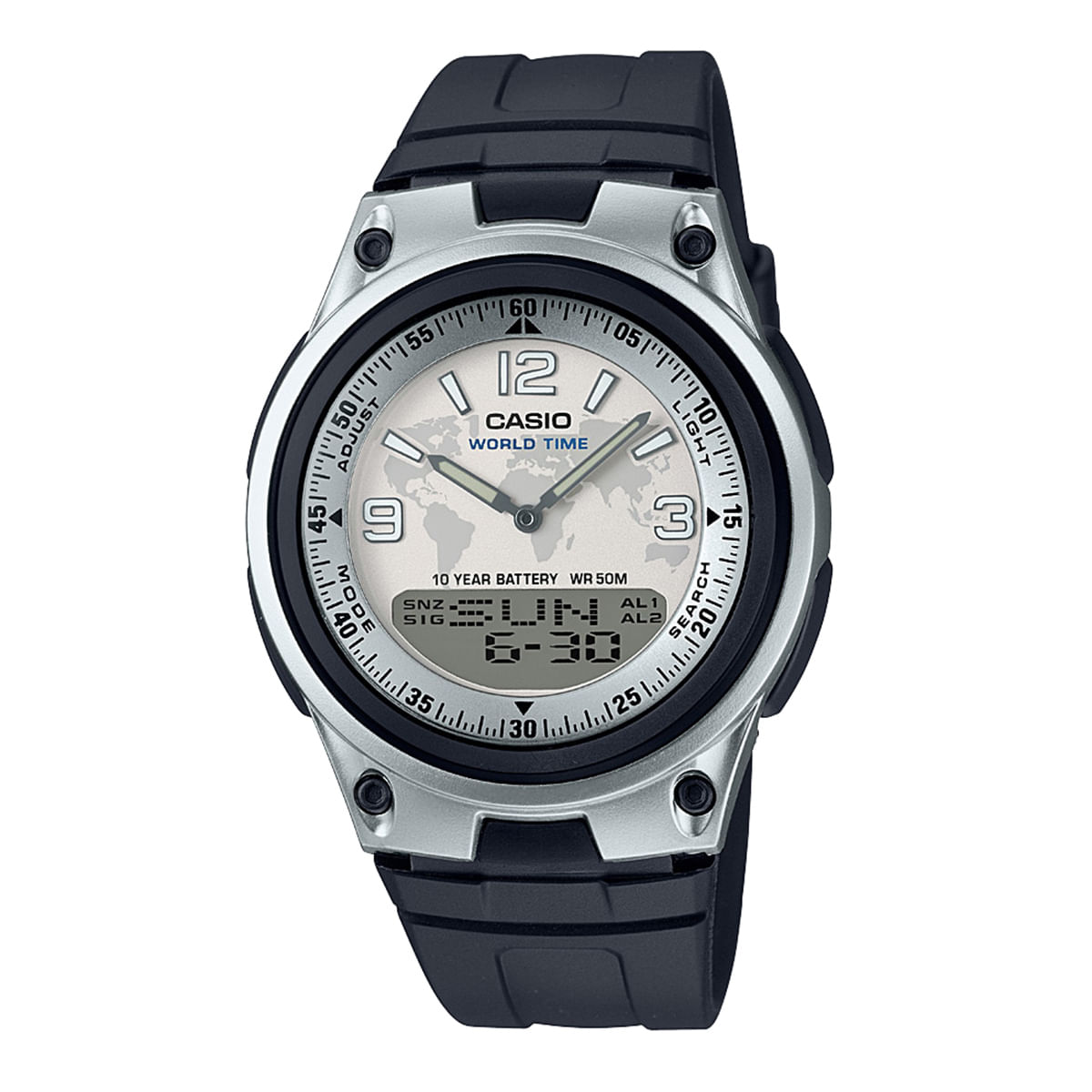 Relógio Casio Masculino Preto Anadigi AW-80-7A2VDF