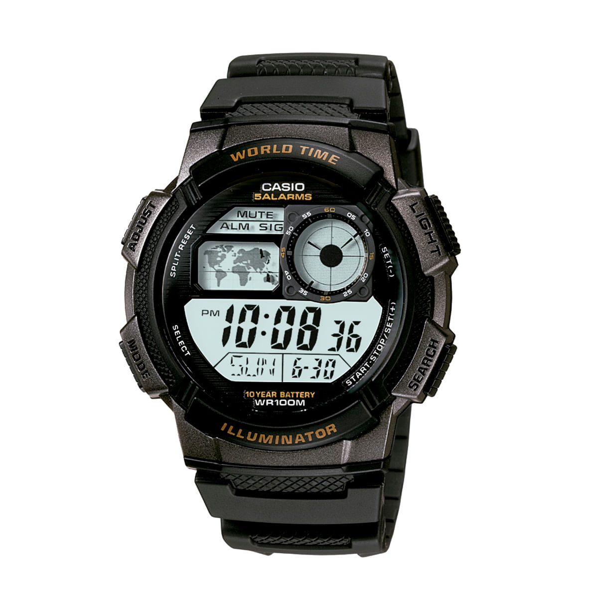 Relógio Casio Masculino Preto Digital AE-1000W-1AVDF