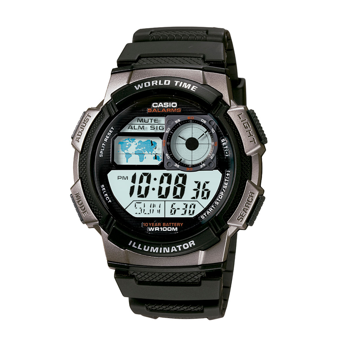 Relógio Casio Masculino Preto Digital AE-1000W-1BVDF