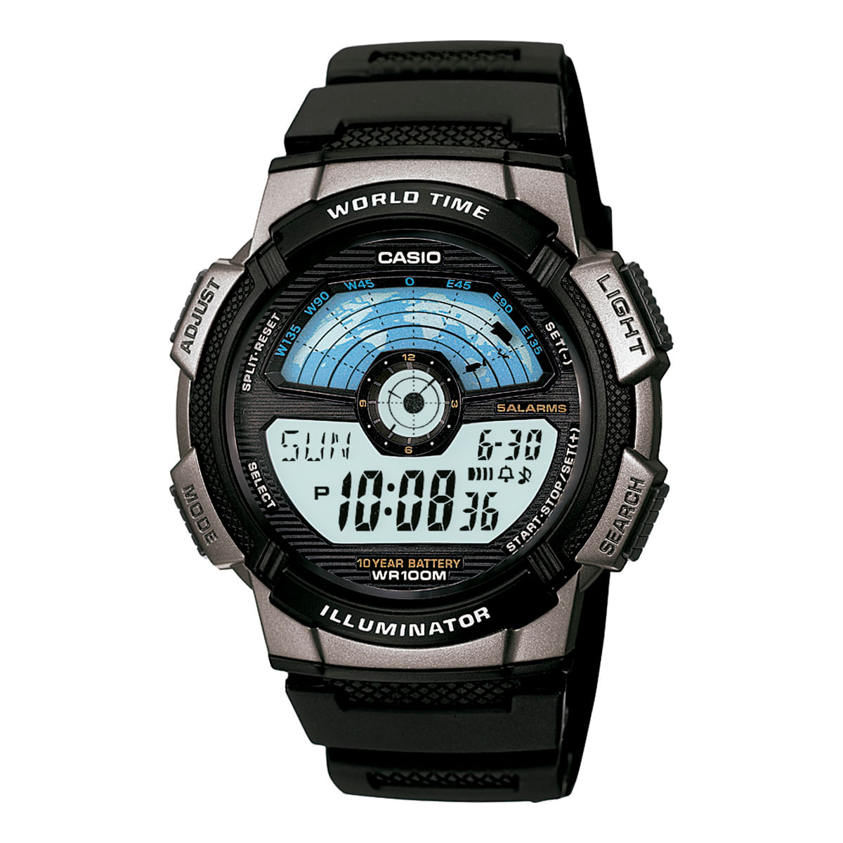 Relógio Casio Masculino Preto Digital AE-1100W-1AVDF