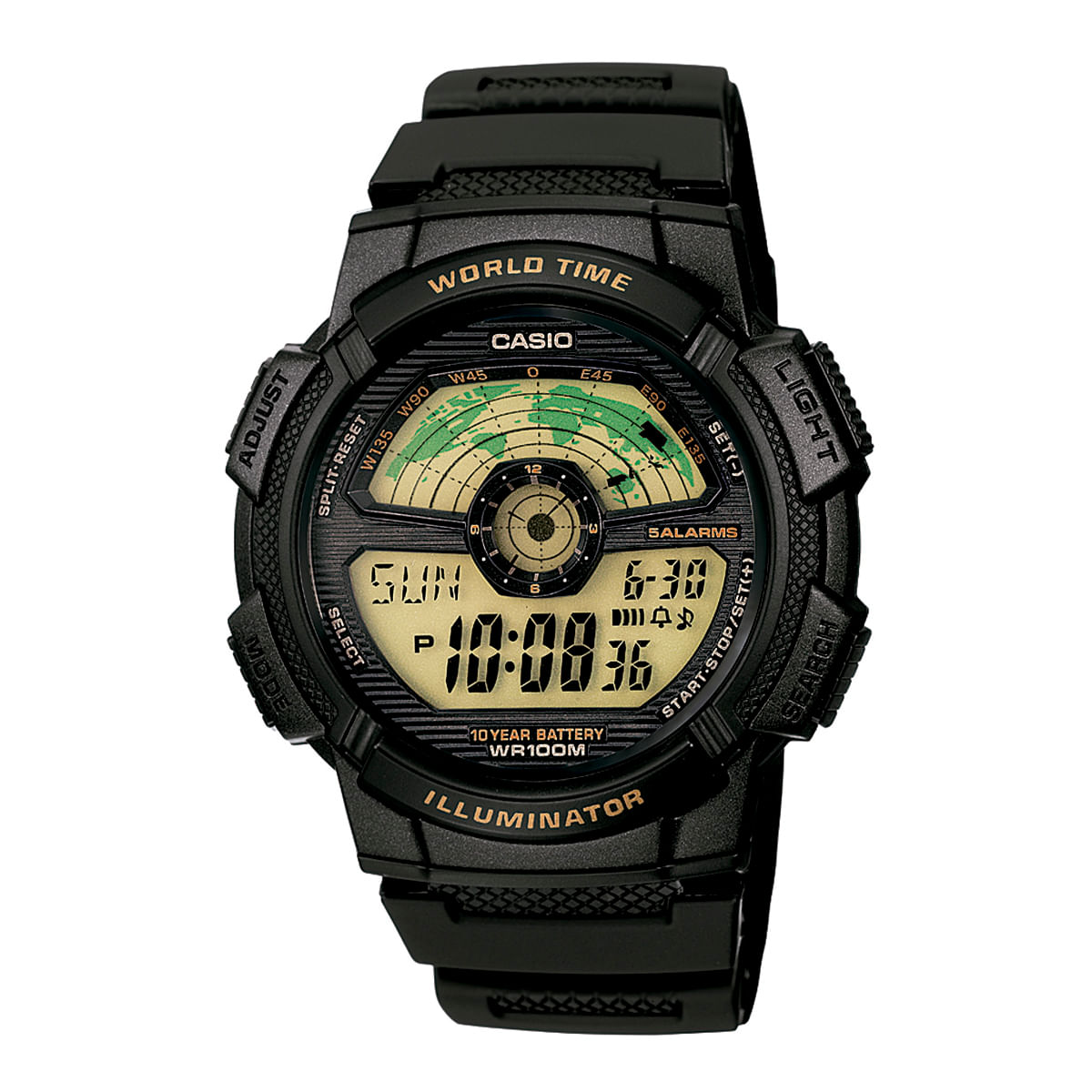 Relógio Casio Masculino Preto Digital AE-1100W-1BVDF