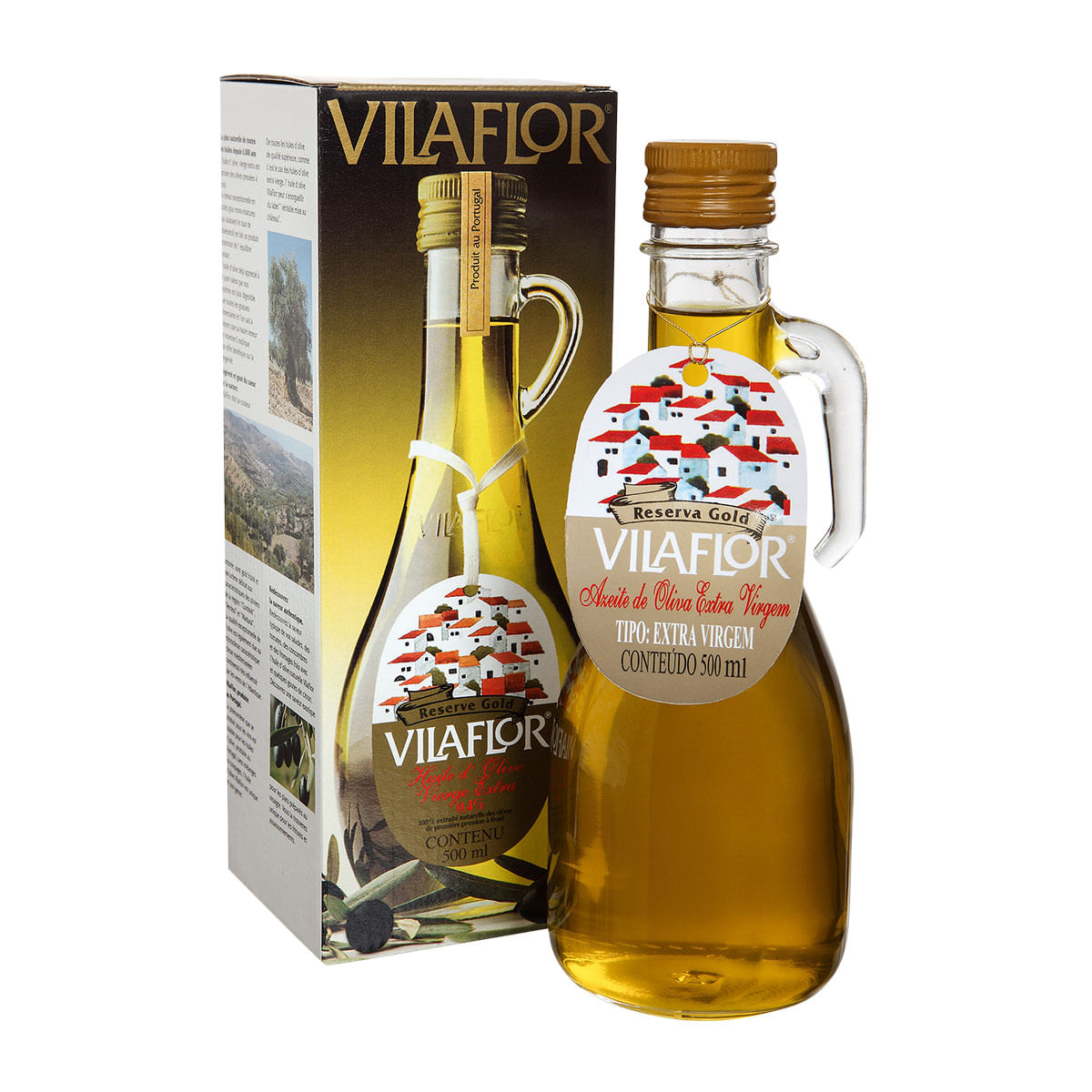 Azeite Português Extra Virgem Vilaflor Reserva Gold 500ml