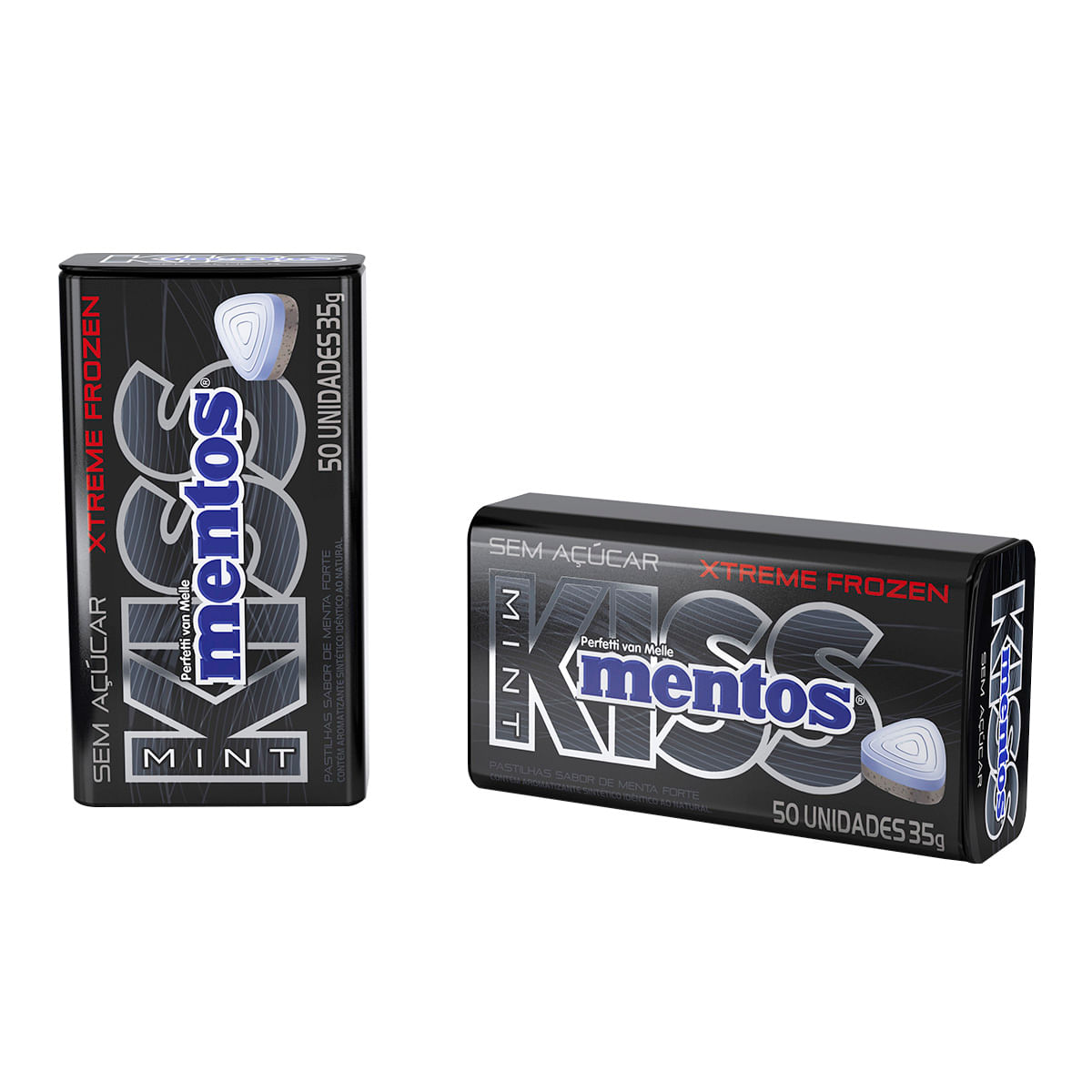 Pastilha Menta Mentos Kiss 35g