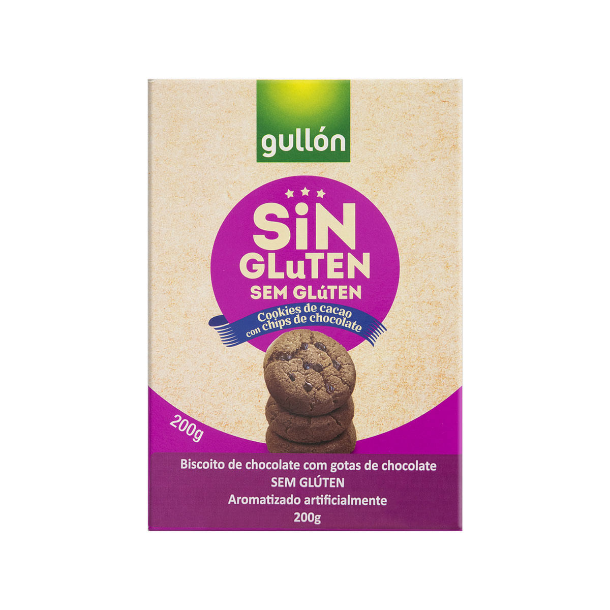 Cookie de Cacau Gullón sem Glúten 200g