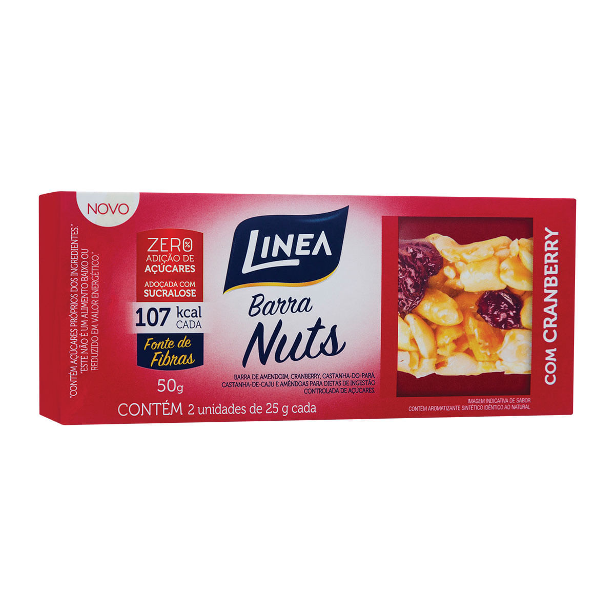 Barra de Castanha com Cranberry Linea Nuts 2 Unidades