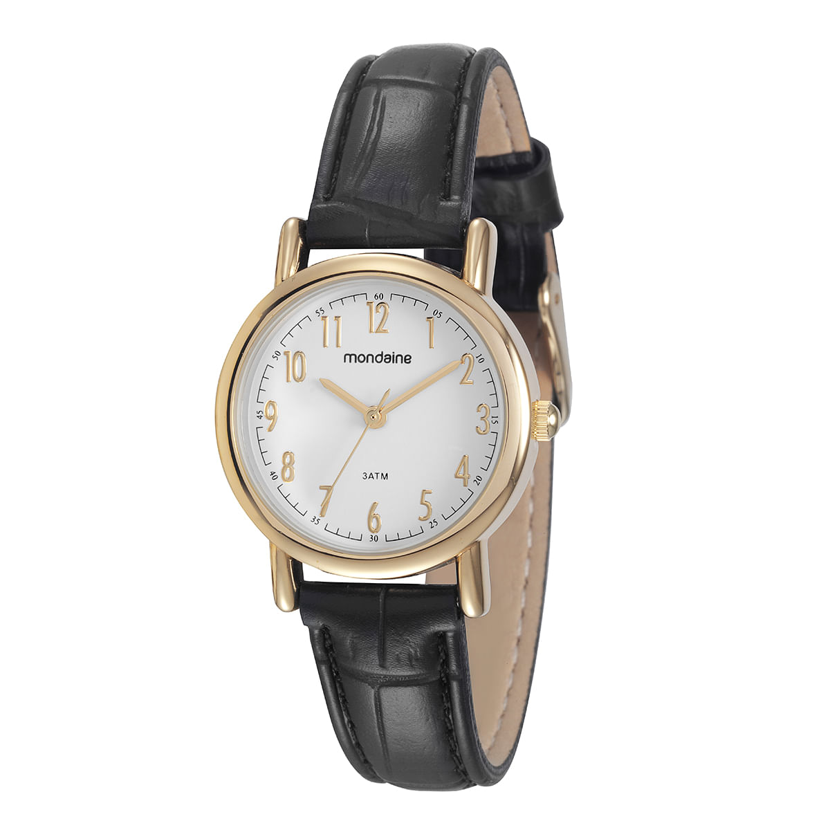 Relógio Mondaine Feminino Preto Analógico 83282LPMVDH1