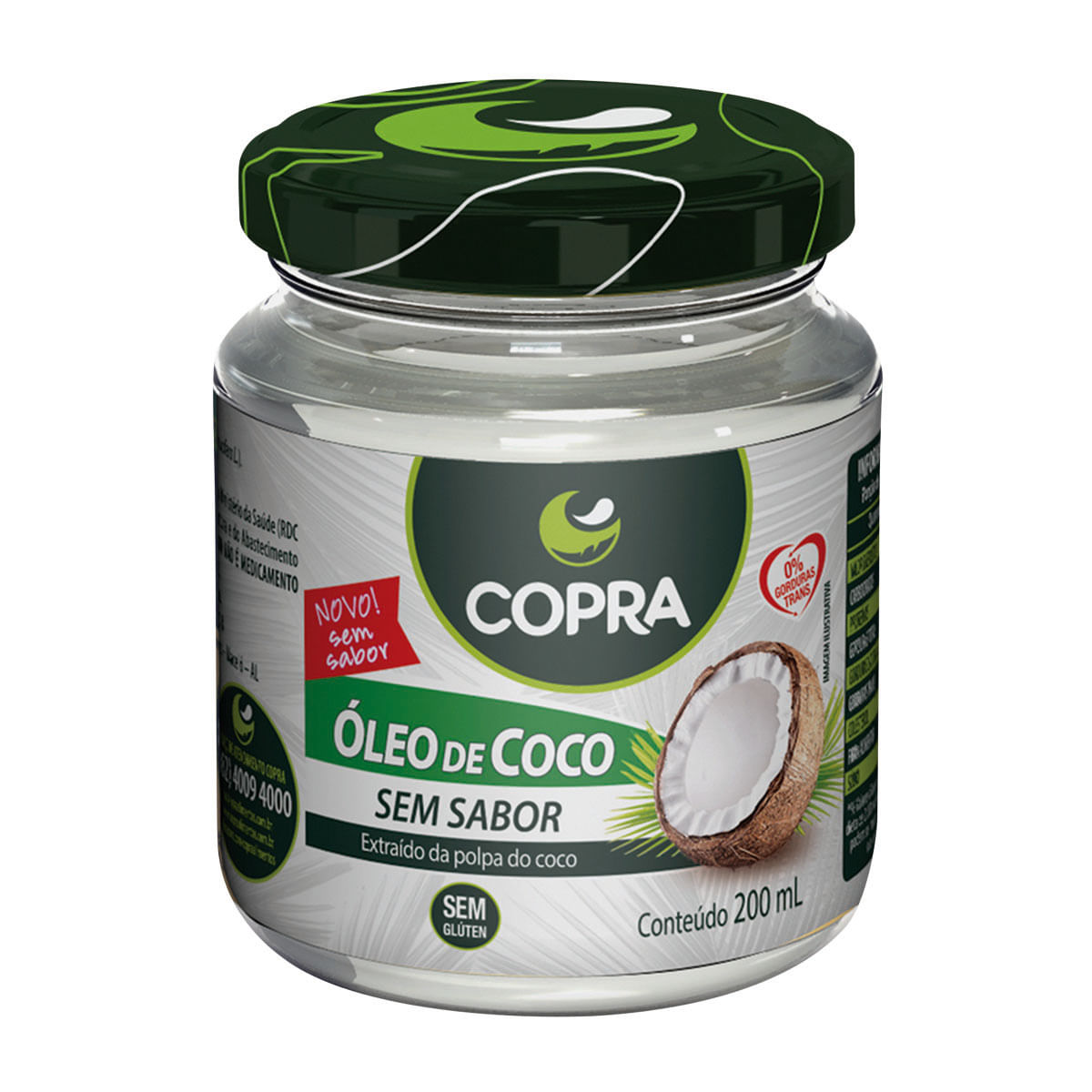 Óleo de Coco sem Sabor Copra 200ml