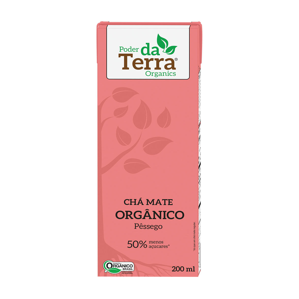 Chá Mate com Pêssego Poder da Terra 200ml