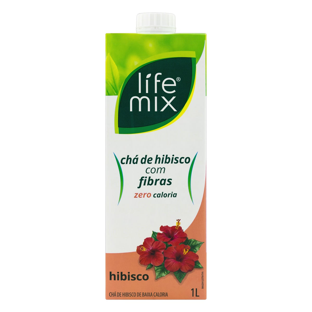 Chá Funcional Sabor Hibisco Life Mix Boa Forma 1 Litro