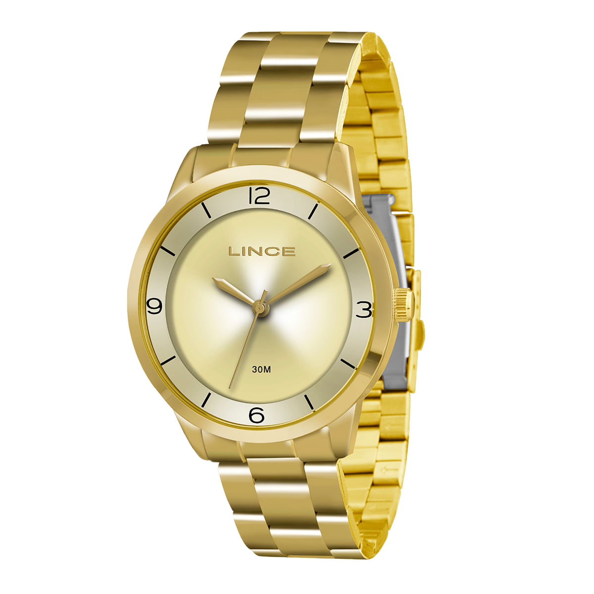 Relógio Lince Feminino Dourado Analógico LRG4322L C2KX