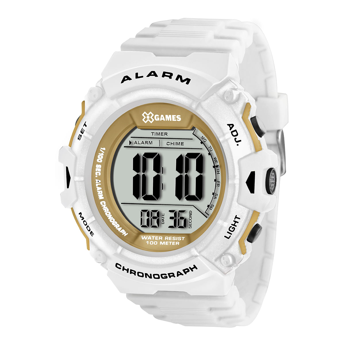 Relógio XGames Masculino Branco Digital XMPPD332 BXBX