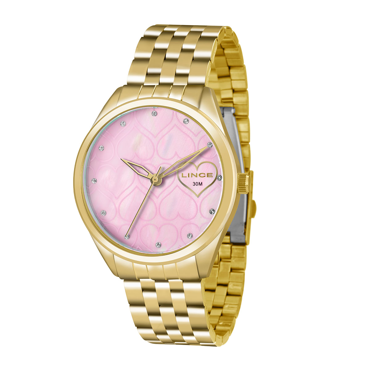 Relógio Lince Feminino Dourado Analógico LRG4345L R1KX