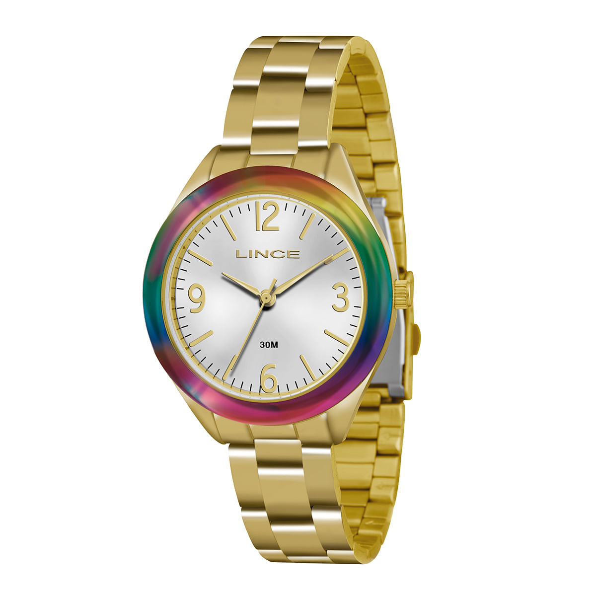 Relógio Lince Feminino Dourado Analógico LRG4326L S2KX