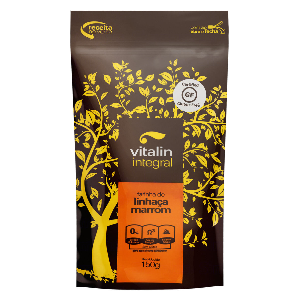 Farinha de Linhaça Marrom Integral Vitalin 150 g