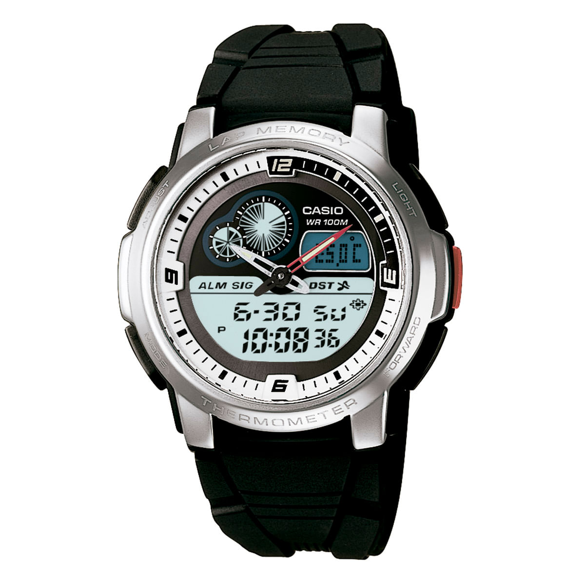 Relógio Casio Masculino Preto Anadigi AQF-102W-7BVDF