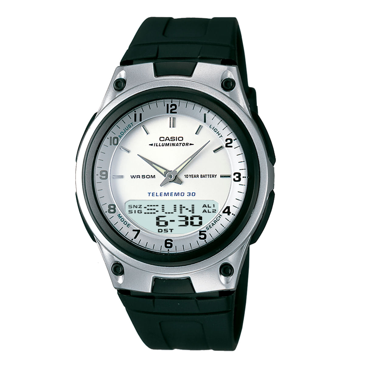 Relógio Casio Masculino Preto Anadigi AW-80-7AVDF