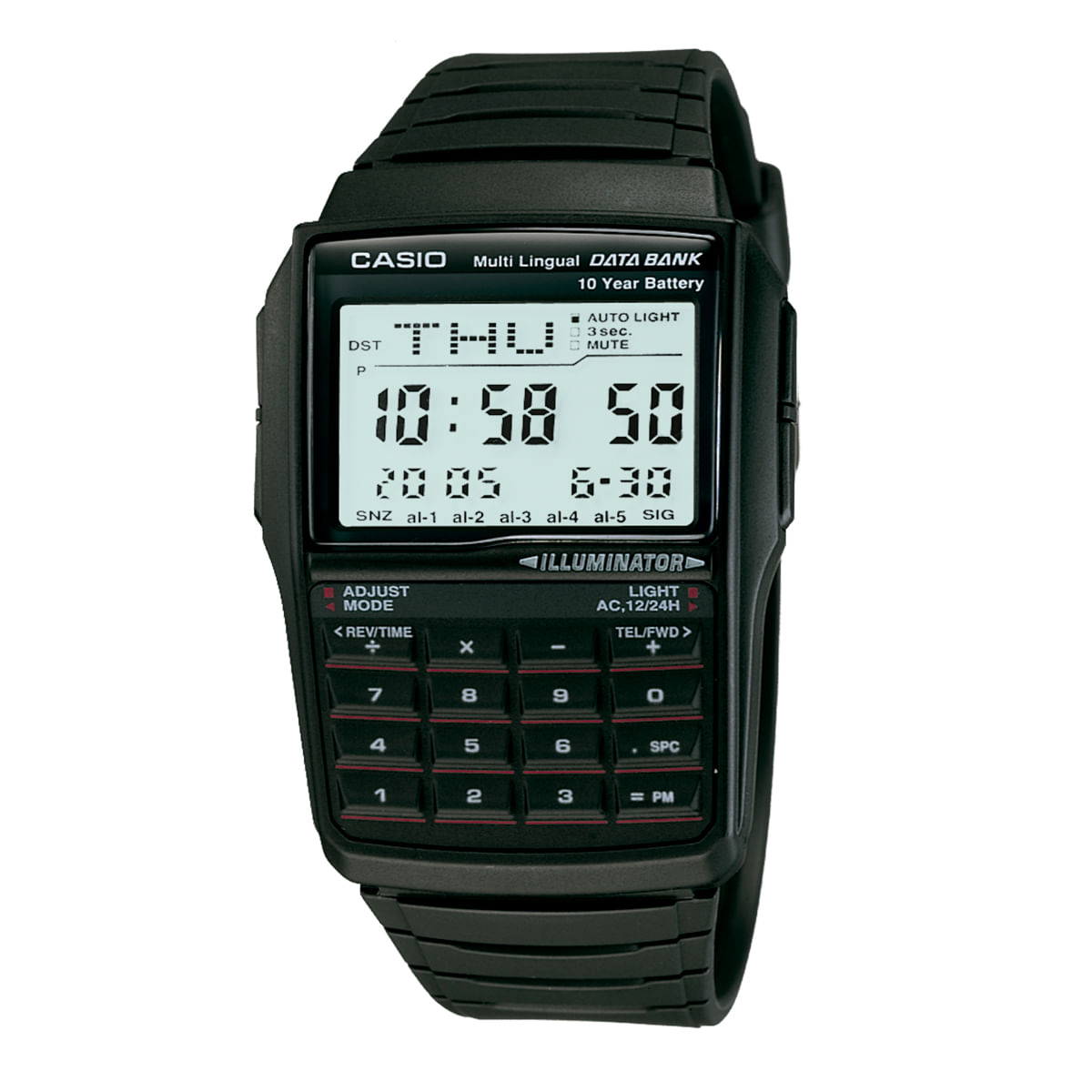 Relógio Casio Vintage Masculino Preto Digital DBC-32-1ADF