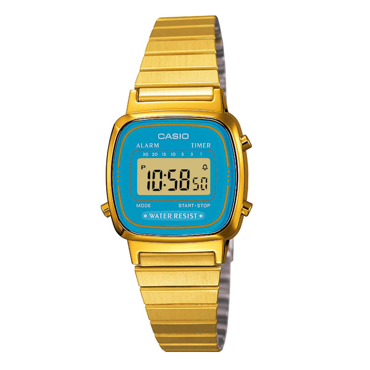 Relógio Casio Feminino Dourado Digital LA670WGA-2DF