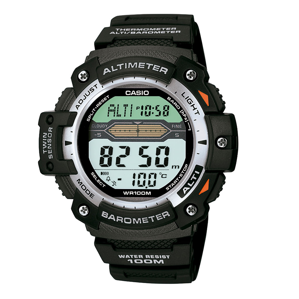 Relógio Masculino Digital Casio Preto SGW-300H-1AVDR