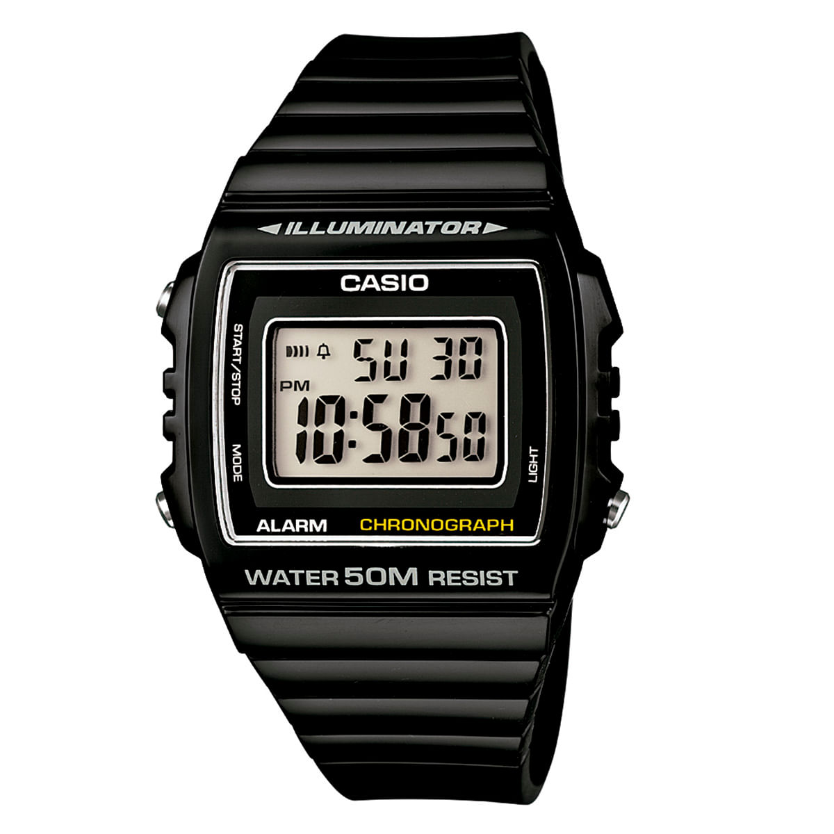 Relógio Casio Masculino Preto Digital W-215H-1AVDF