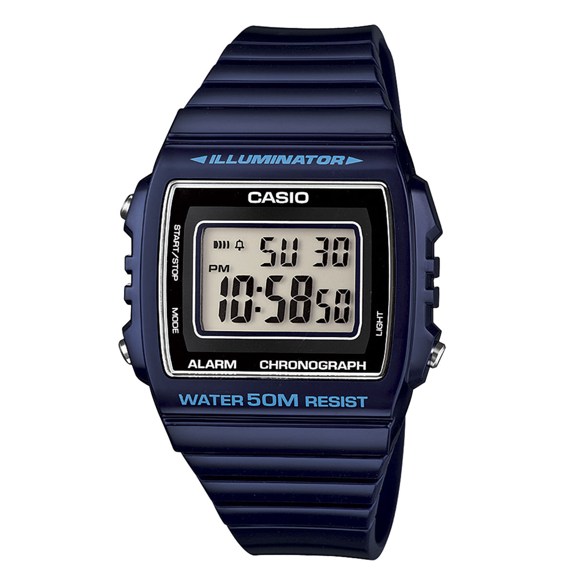 Relógio Casio Masculino Azul Escuro Digital W-215H-2AVDF