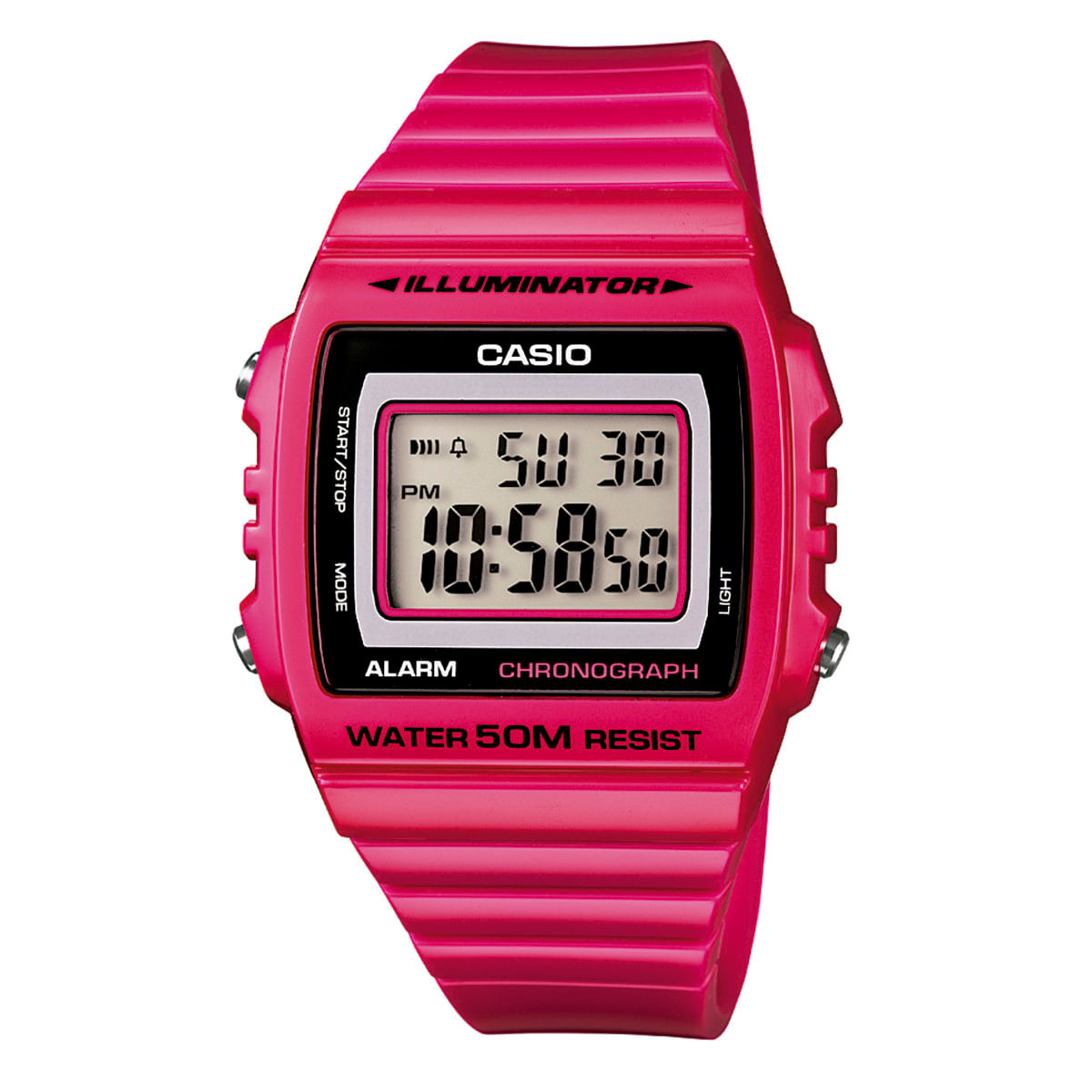 Relógio Casio Feminino Rosa Digital W-215H-4AVDF