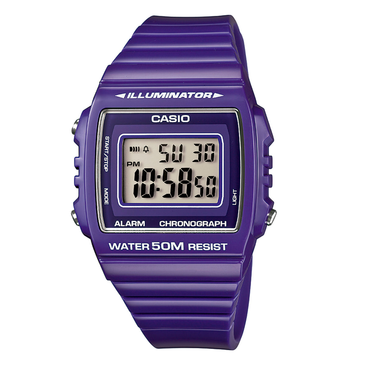 Relógio Feminino Digital Casio Roxo W-215H-6AVDF