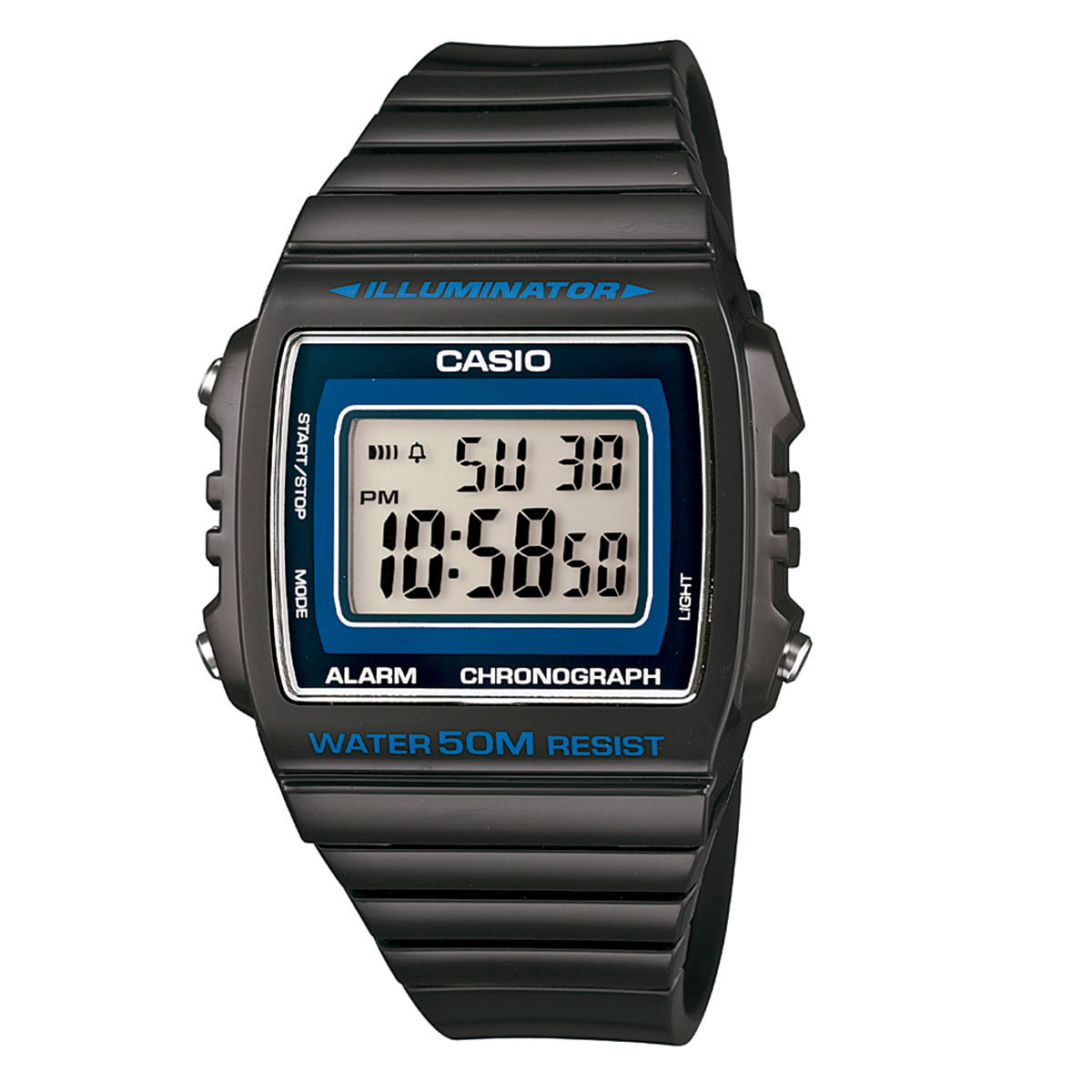 Relógio Casio Masculino Cinza Escuro Digital W-215H-8AVDF