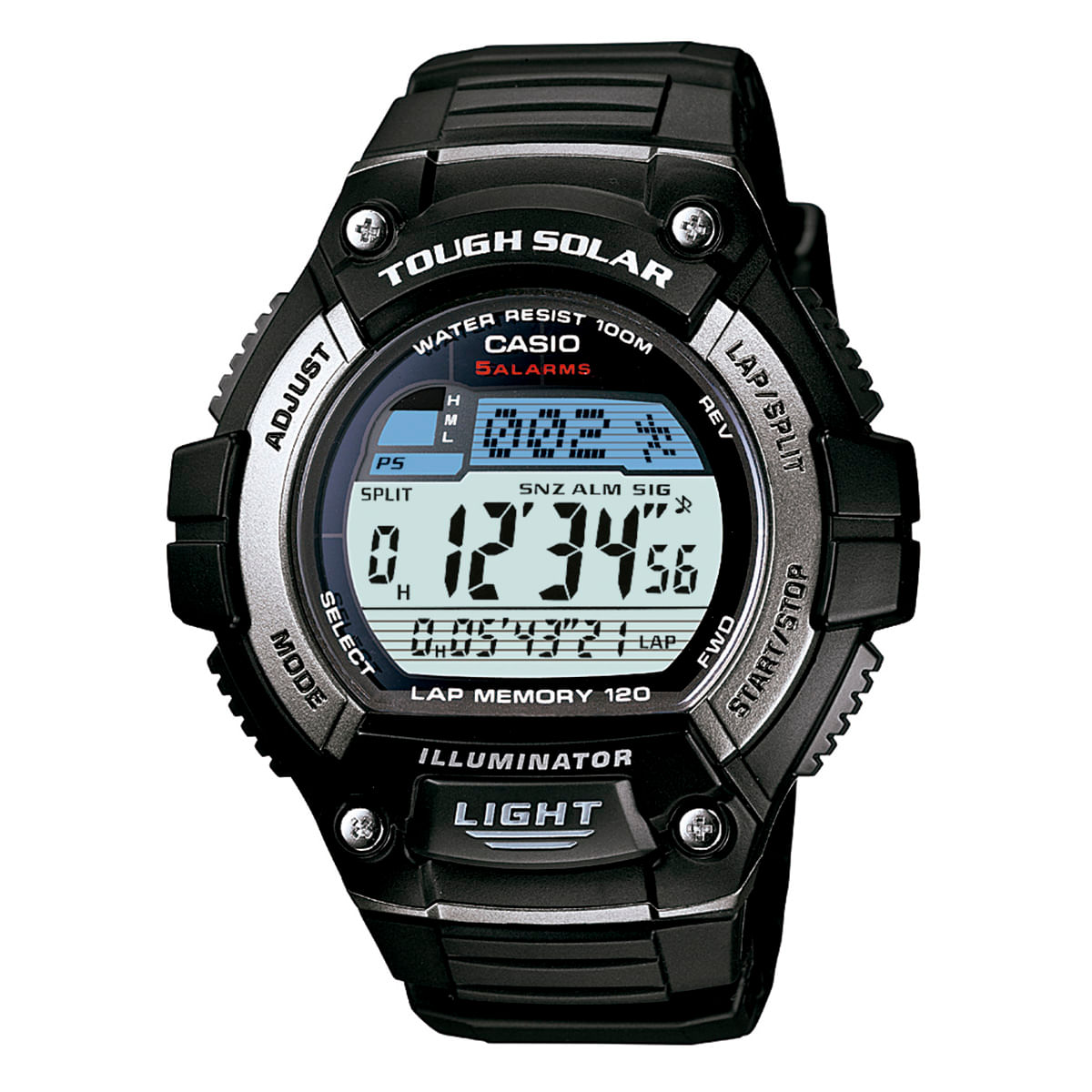 Relógio Casio Masculino Preto Digital W-S220-1AVDF