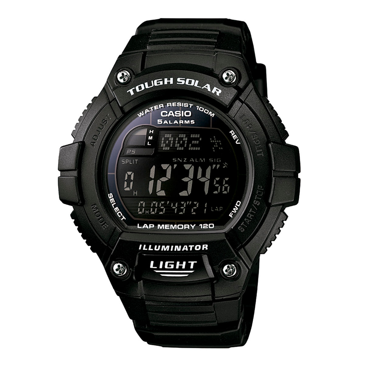 Relógio Casio Masculino Preto Digital W-S220-1BVDF