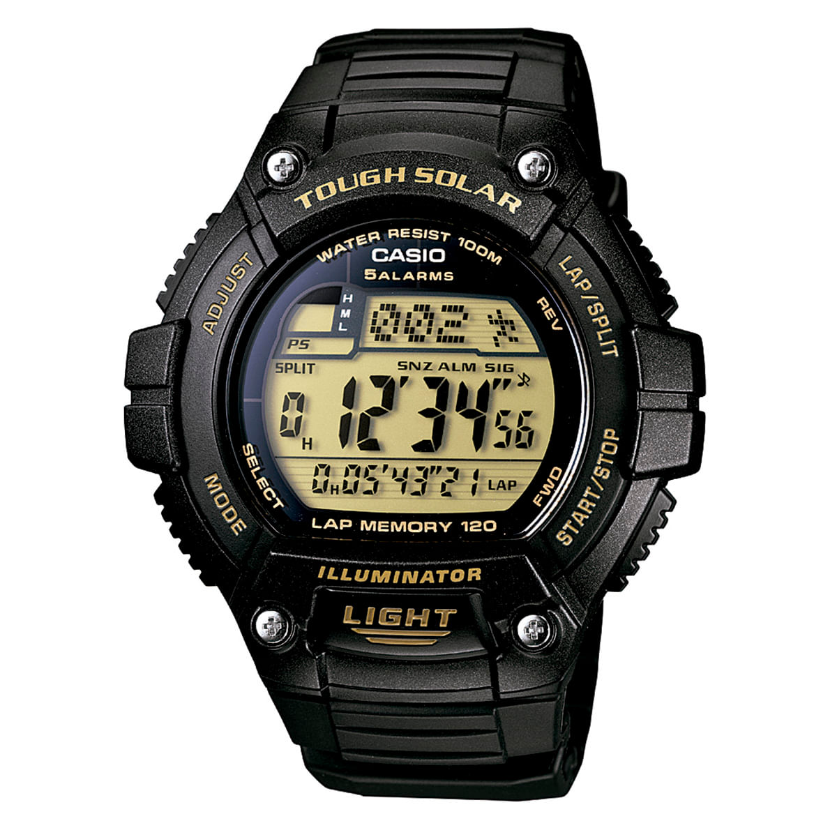 Relógio Casio Masculino Preto Digital W-S220-9AVDF