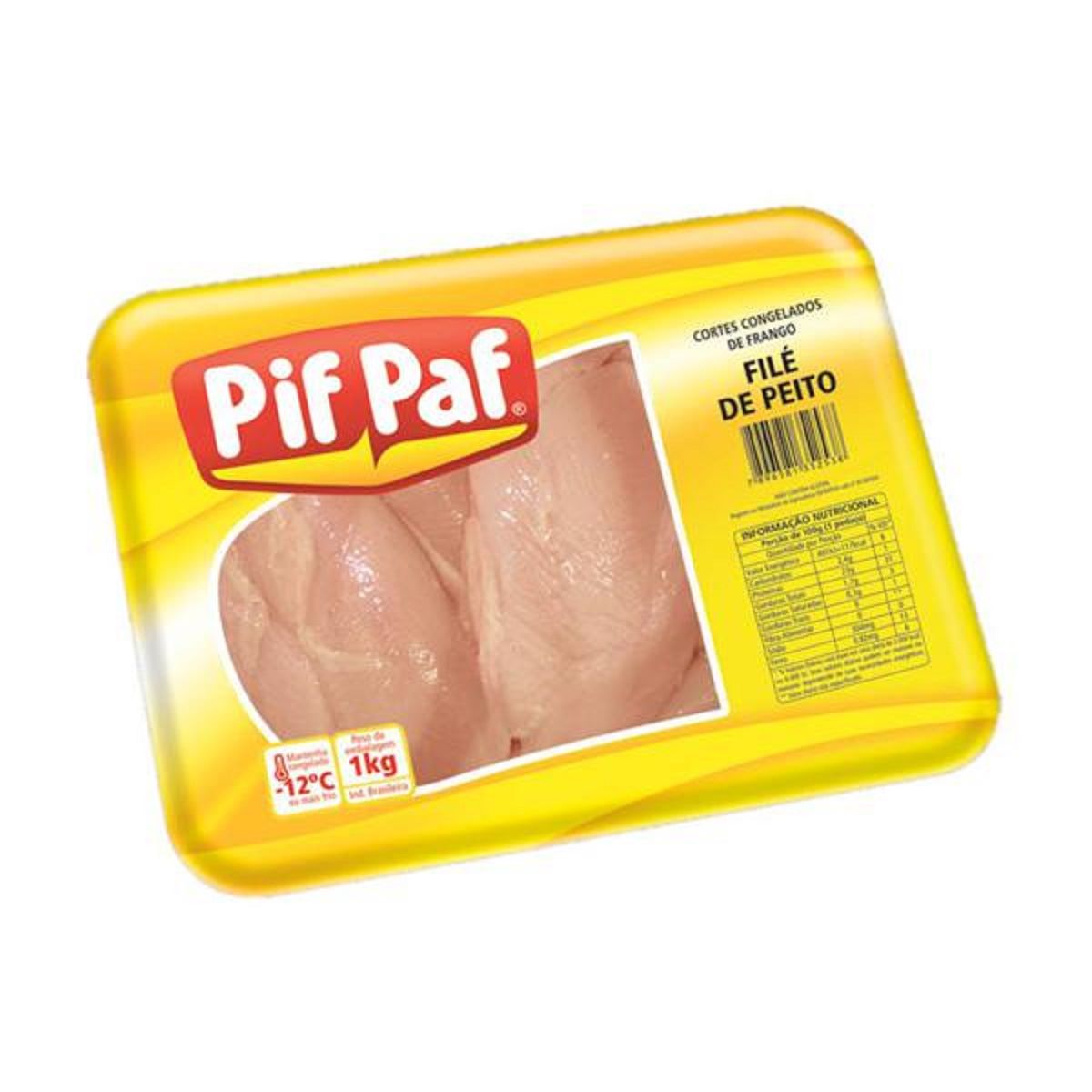 Filé de Peito de Frango Congelado Pif Paf 1 kg