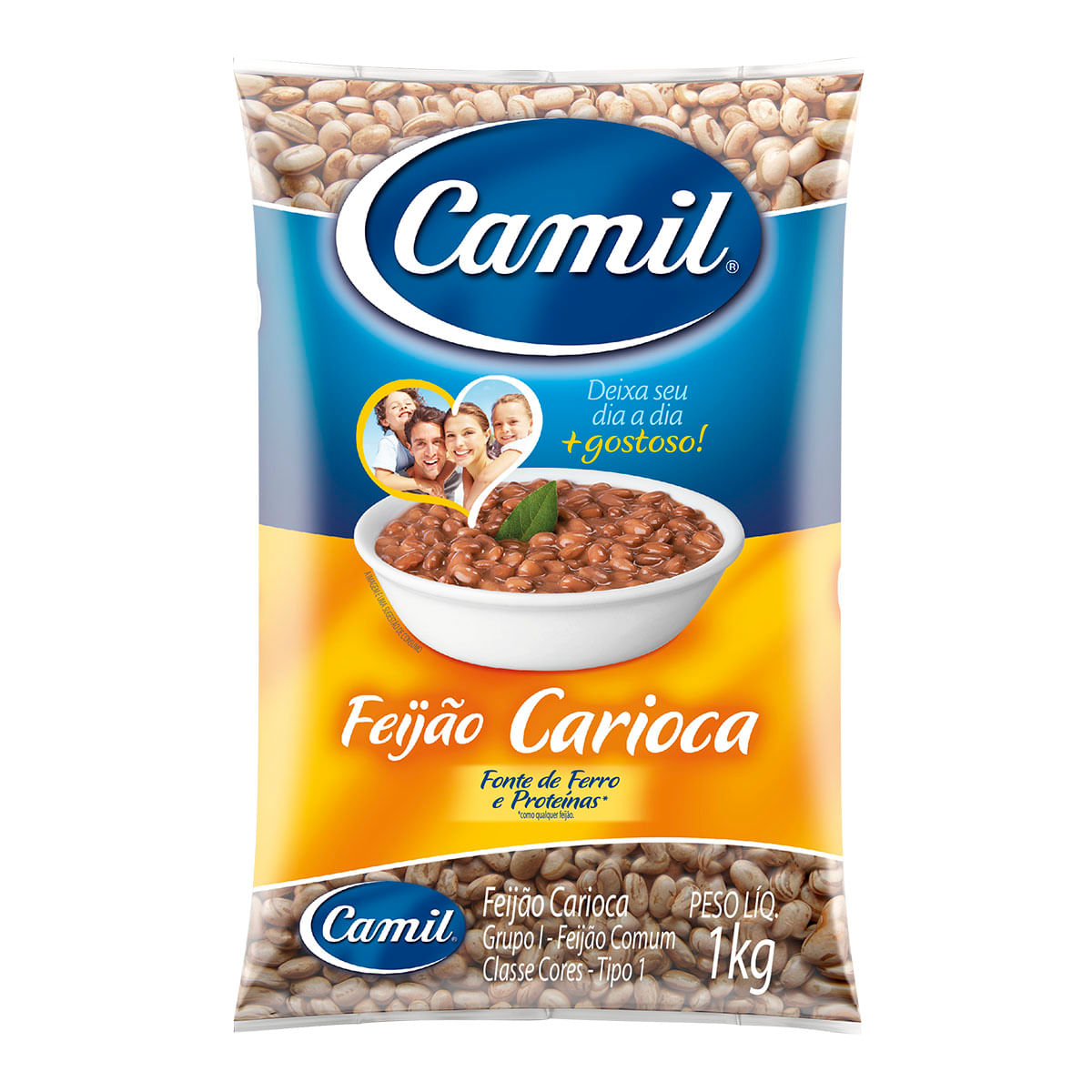 Feijão Carioca Tipo 1 Camil Todo Dia 1 Kg