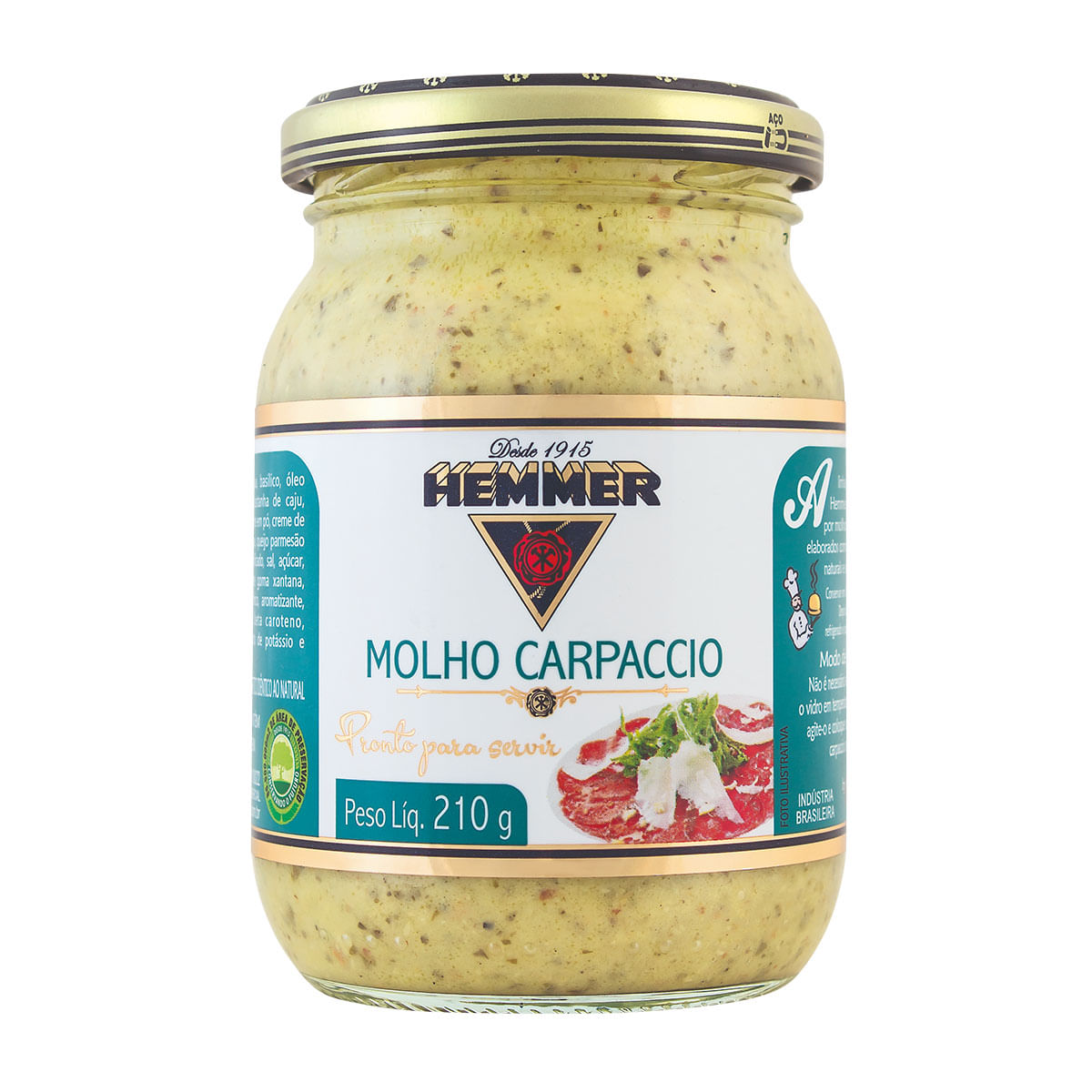 Molho para Carpaccio Hemmer 210g