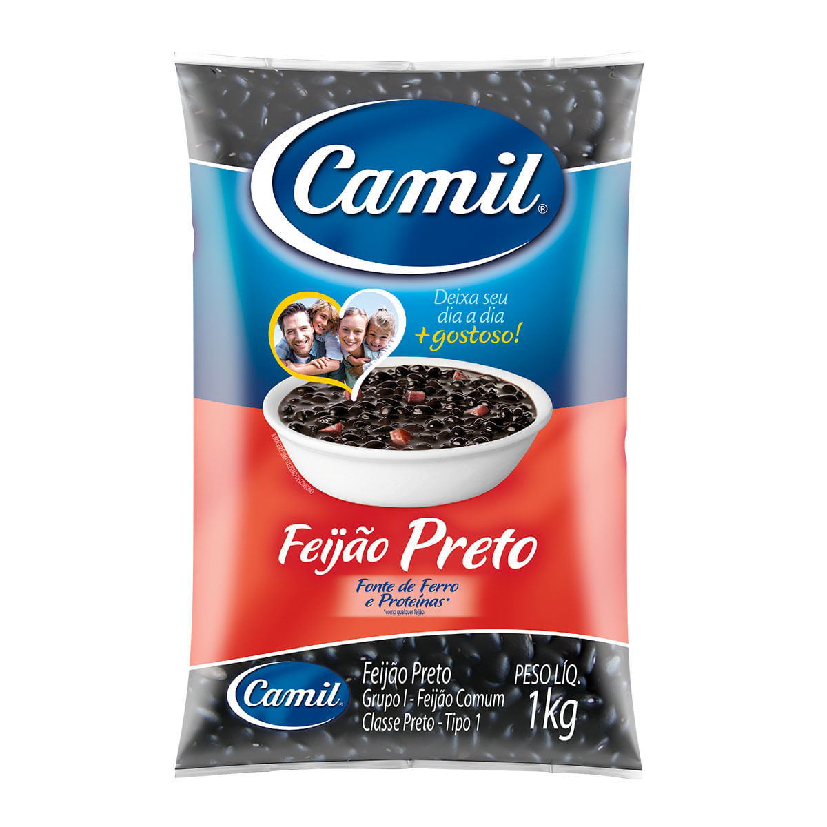 Feijão Preto Tipo 1 Camil Todo Dia 1 Kg