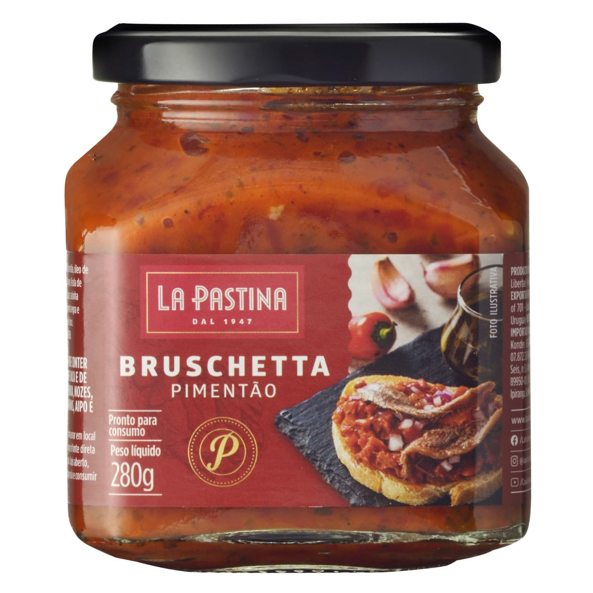 Bruschetta de Pimentão La Pastina 280 g