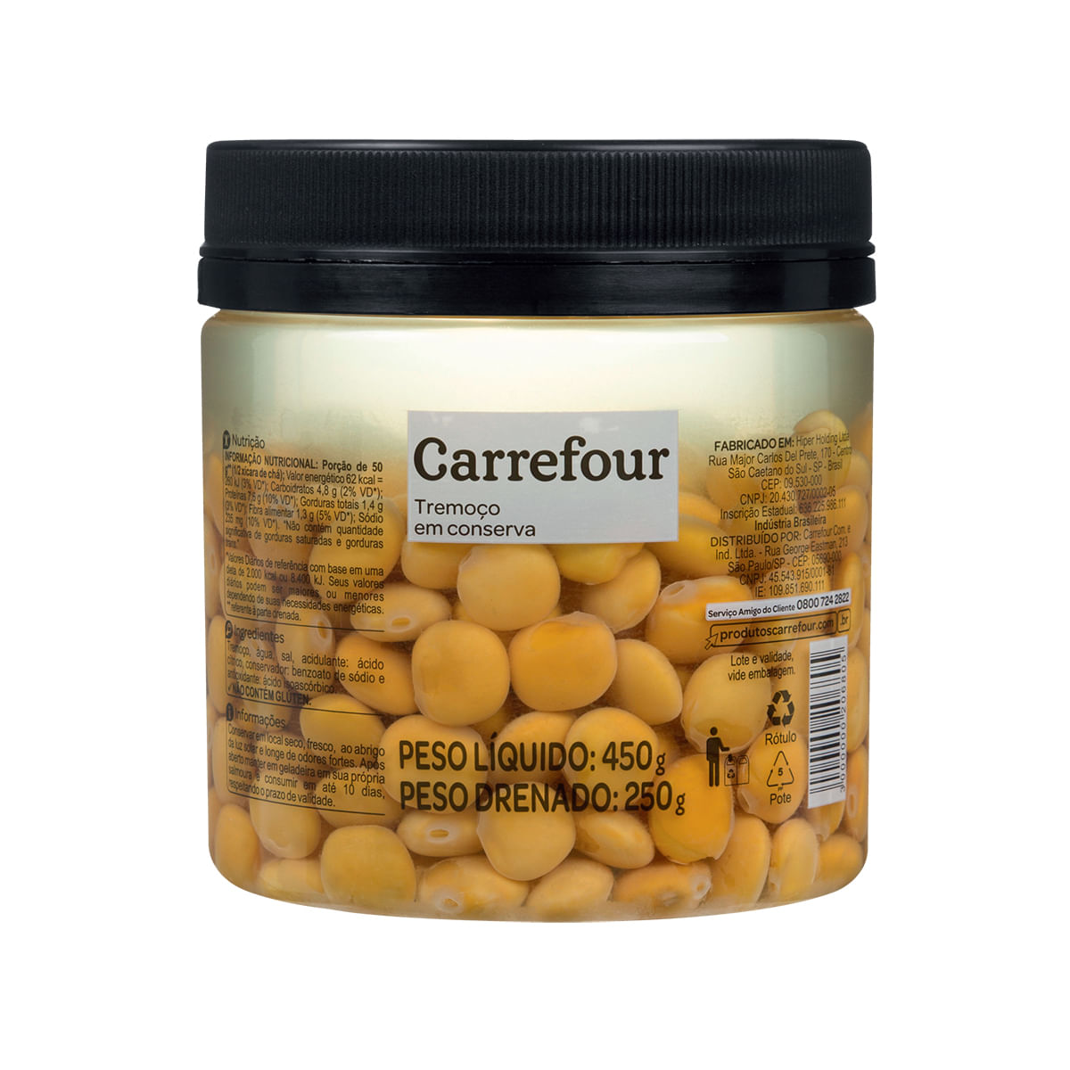 Tremoço Carrefour 250g