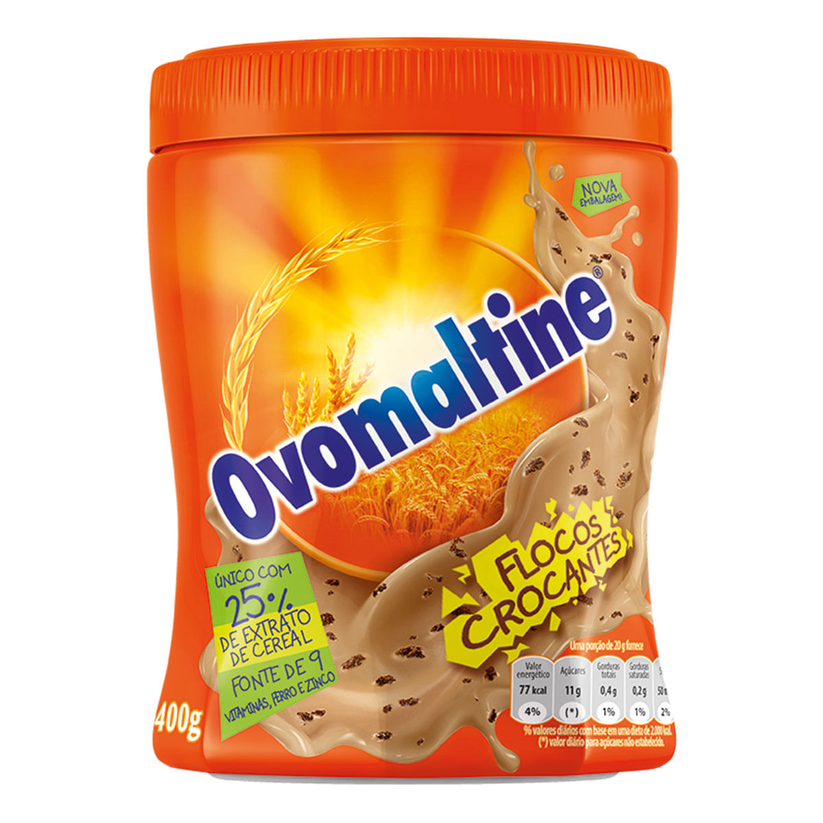 Achocolatado em Flocos Chocolate Maltado Ovomaltine 400g