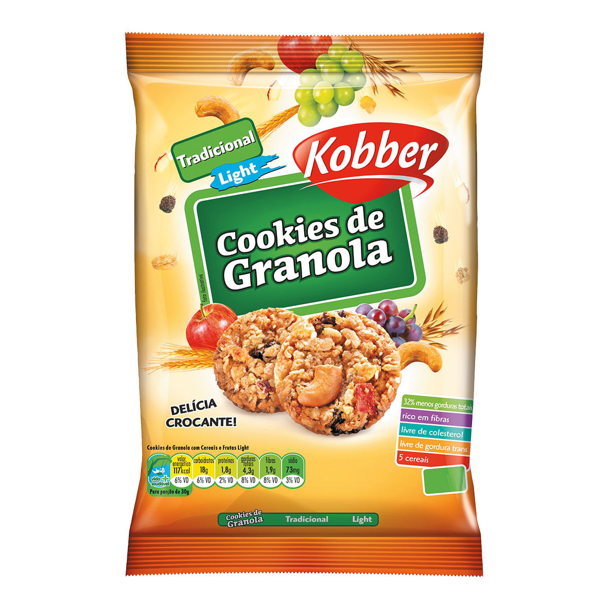 Cookie de Granola Kobber Light 150g