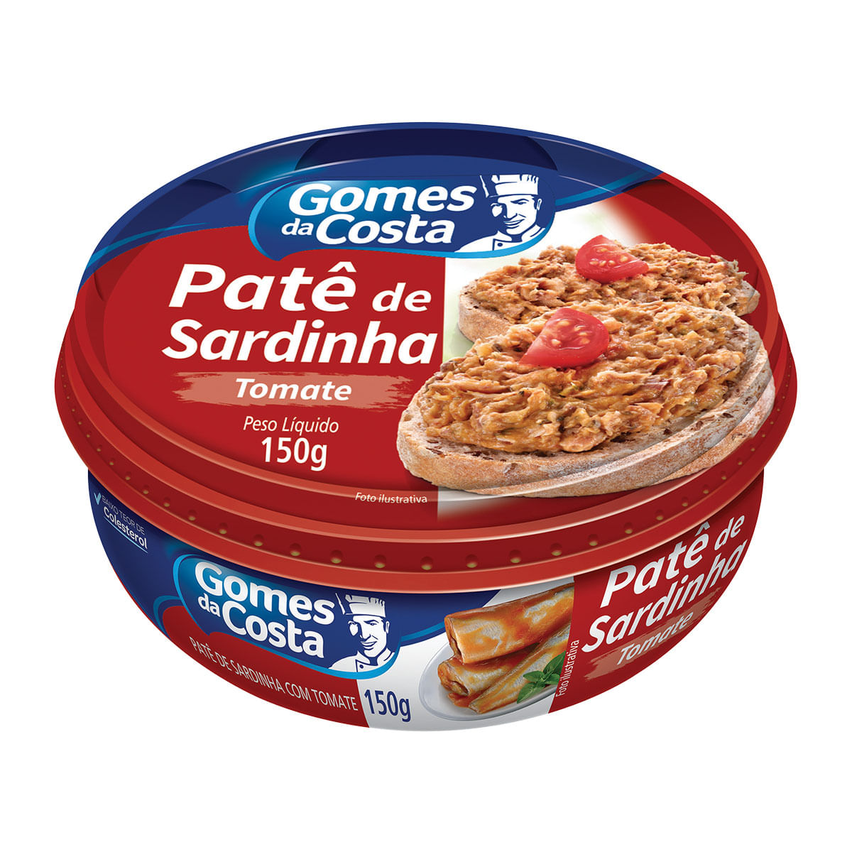 Patê de Sardinha com Tomate Gomes da Costa 150g