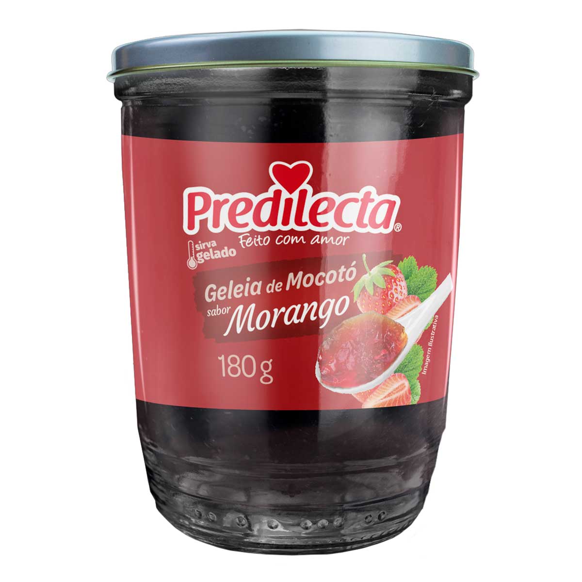 Geleia de Mocotó Morango Predilecta Copo 180 g